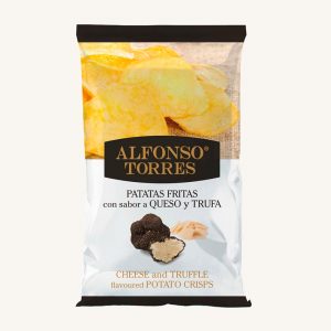 Alfonso Torres Cheese and truffle flavoured potato chips, from Barcelona, bag 120 gr